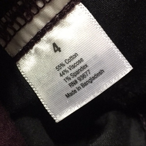 NWT A.N.A Corduroy Purple Velveteen Mid-Rise Jegging Size 4 - Picture 9 of 11